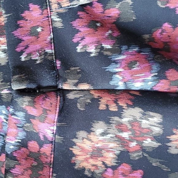 Abercrombie & Fitch Floral Print Pleated Circle Midi Skirt size L - Picture 5 of 5